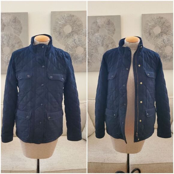 J.Crew Quilted Downtown Field Jacket Sz Medium - Picture 1 of 15